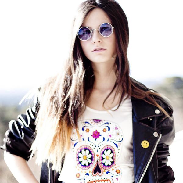 Retro Hippie Metal Lennon Round Color Lens Sunglasses from zeroUV