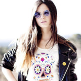 Retro Hippie Metal Lennon Round Color Lens Sunglasses from zeroUV