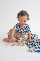 Dream Big Little Co x CoComelon JJ STARRY NIGHT CHECKERS DREAM POCKET TEE from DREAM BIG LITTLE CO