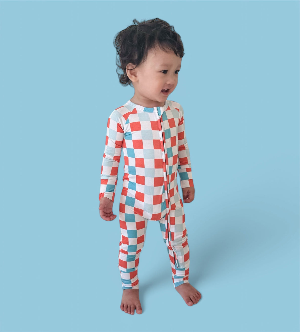 USA CHECKERS DREAM ROMPER from DREAM BIG LITTLE CO