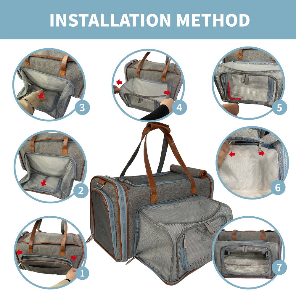 Mr. Peanut's Gold Series Big Apple XL Size Airline Compliant Double Expandable Pet Carrier from Mr. Peanut's Pet Carriers
