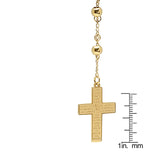 Gold 18k Plated Serenity Prayer Rosary Necklace From Steel Time