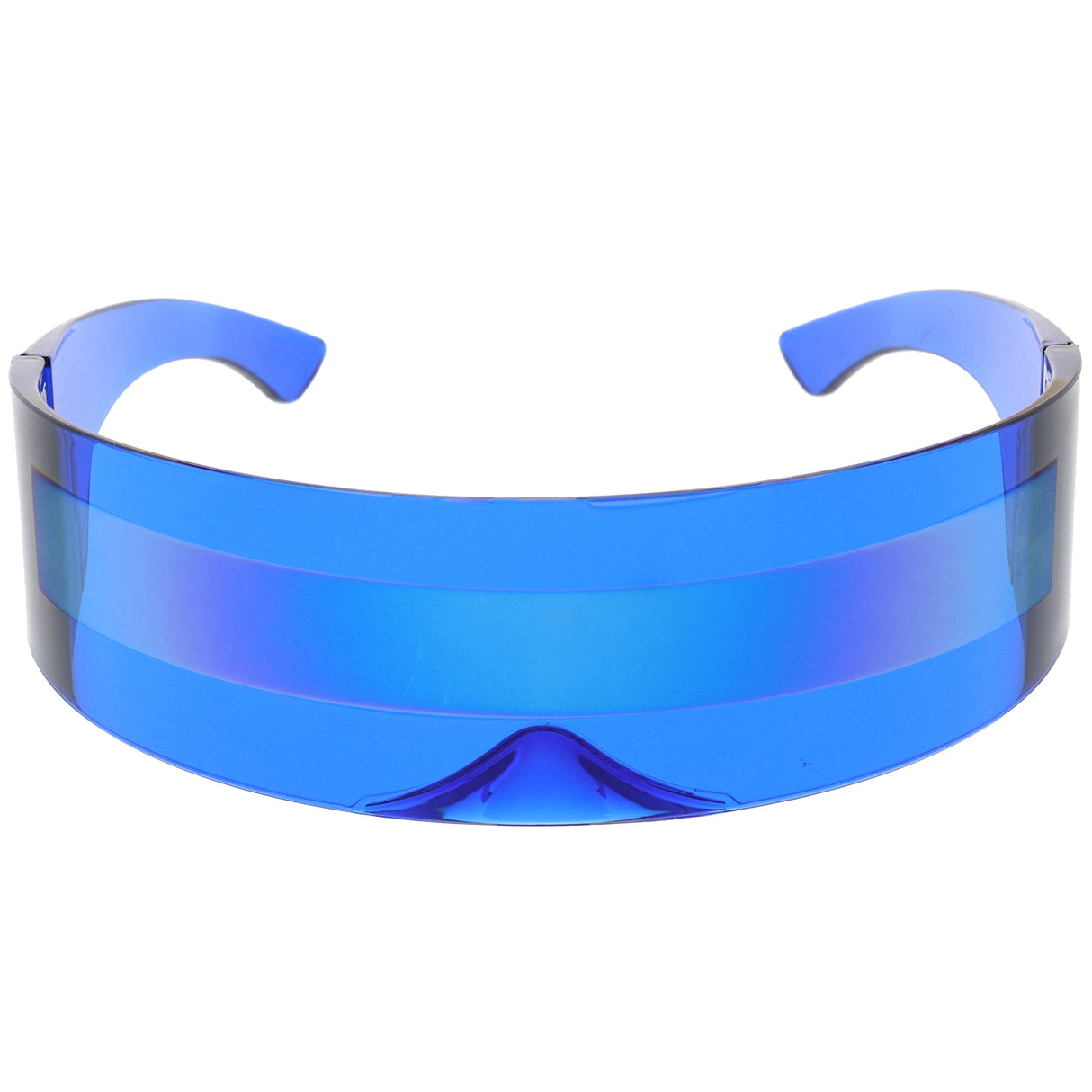 Futuristic Retro Mirror Wrap Around Shield Sunglasses 8762 from zeroUV