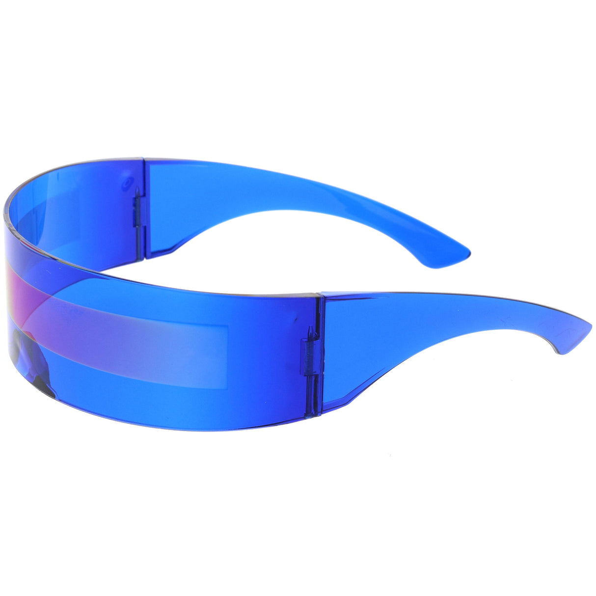 Futuristic Retro Mirror Wrap Around Shield Sunglasses 8762 from zeroUV