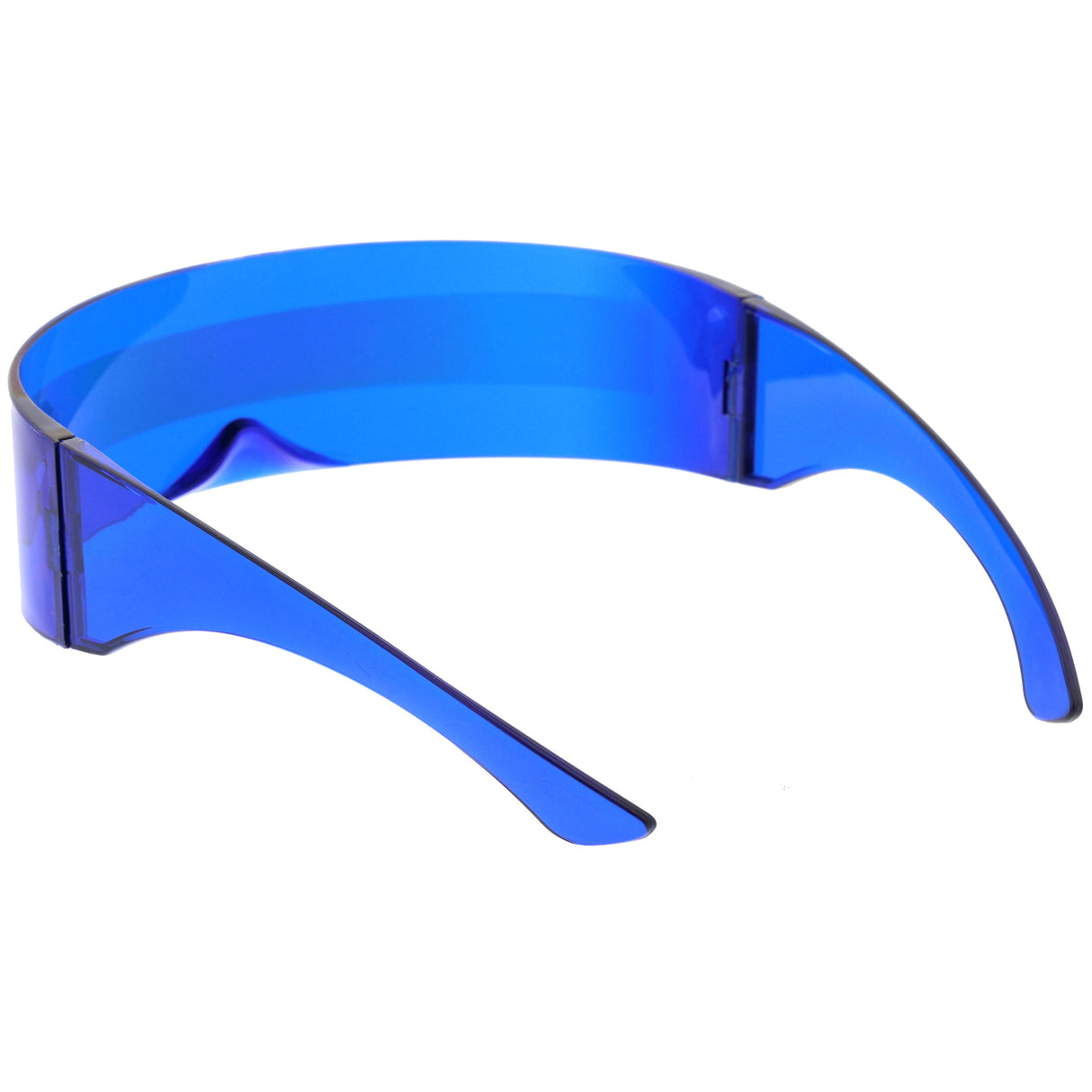 Futuristic Retro Mirror Wrap Around Shield Sunglasses 8762 from zeroUV