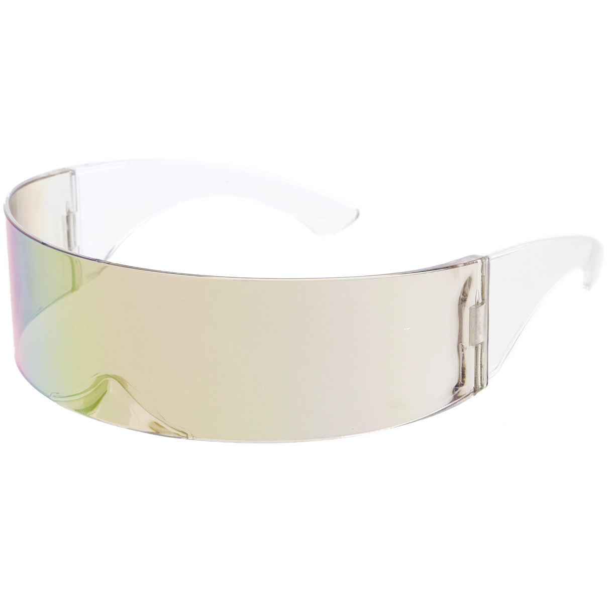 Futuristic Retro Mirror Wrap Around Shield Sunglasses 8762 from zeroUV