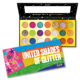 United Shades of Glitter -  21 Pressed Glitter Eyeshadow Palette from Rude Cosmetics