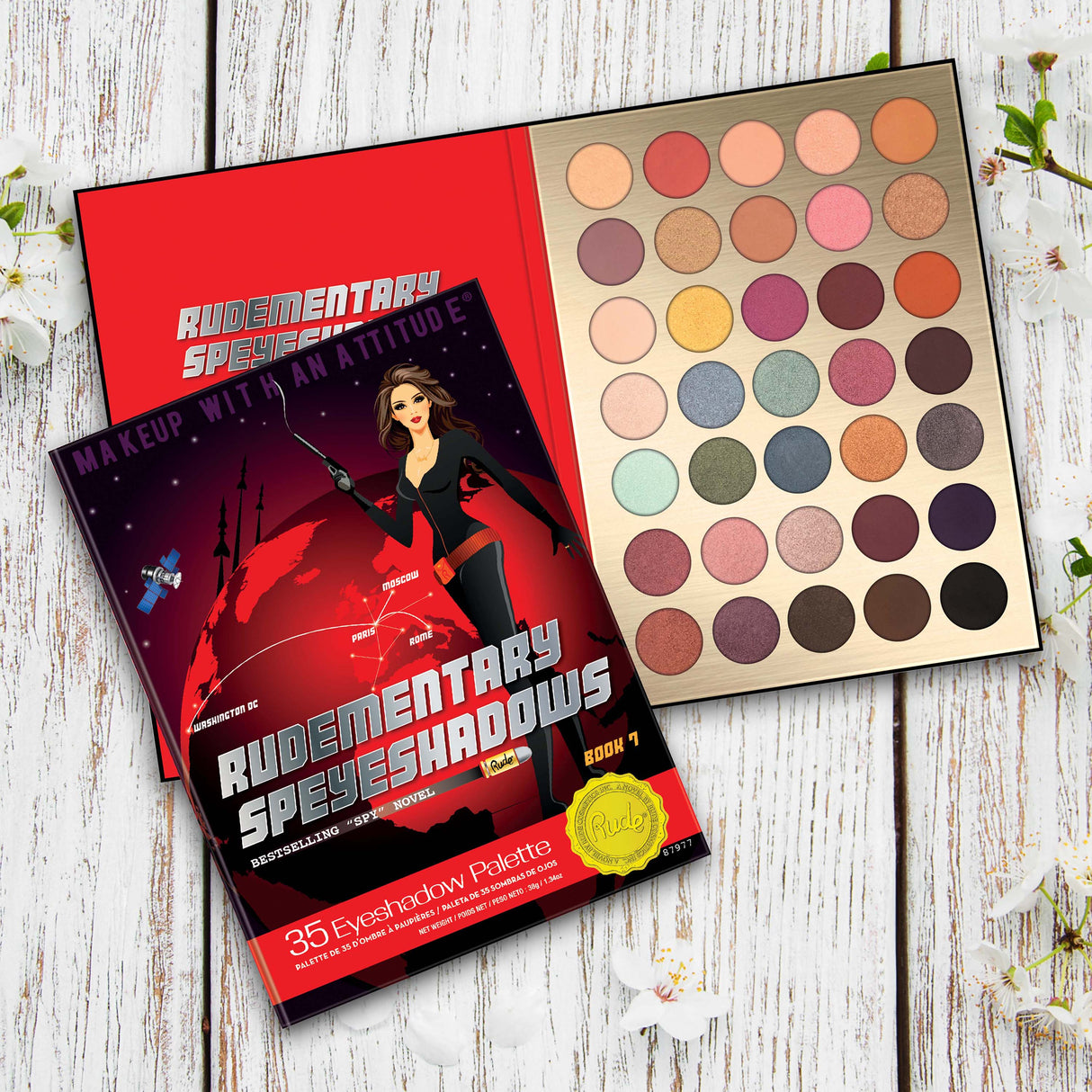 Rudementary Speyeshadows 35 Eyeshadow Palette - Book 7 from Rude Cosmetics