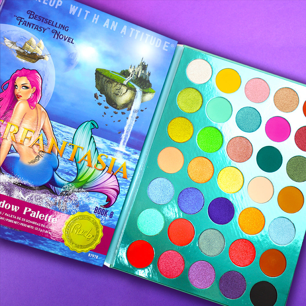 Merfantasia 35 Eyeshadow Palette - Book 8 from Rude Cosmetics
