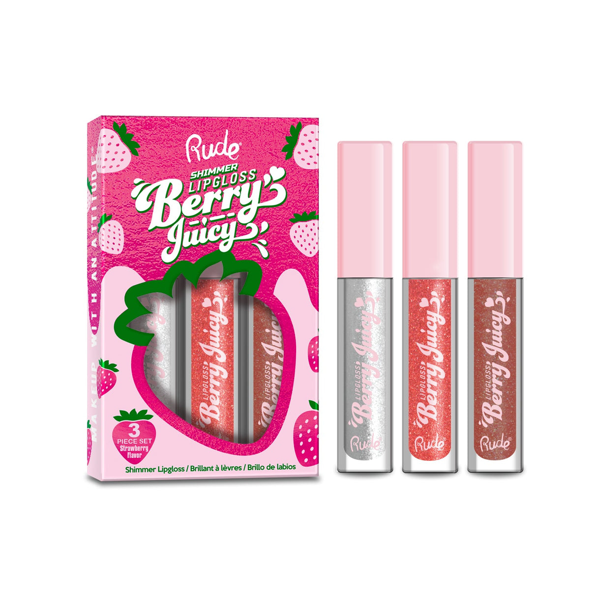 Berry Juicy Lip Gloss Set from Rude Cosmetics