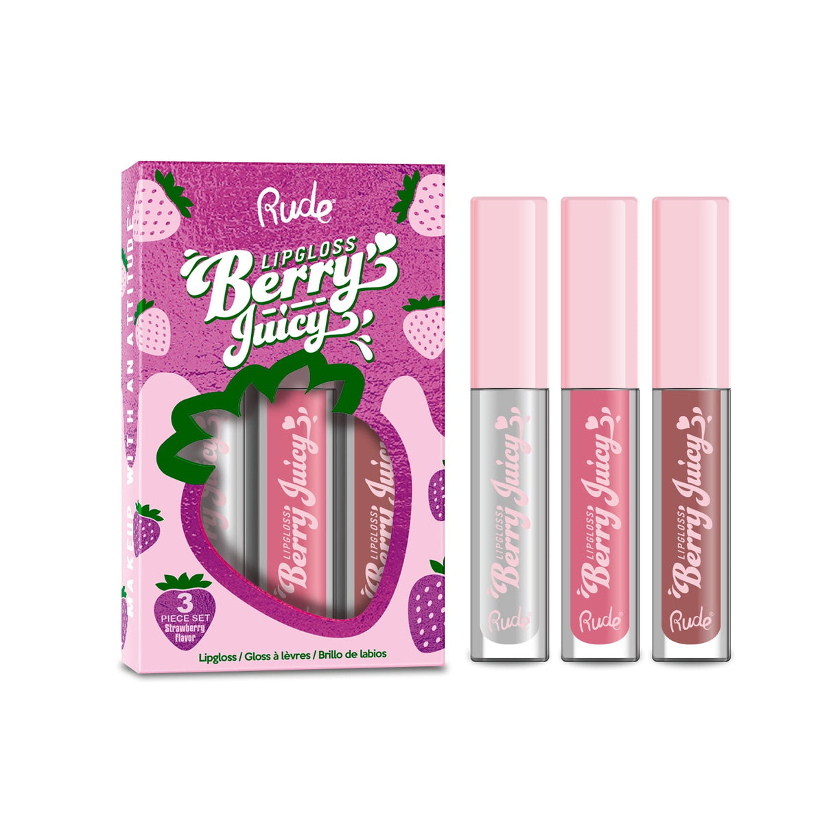 Berry Juicy Lip Gloss Set from Rude Cosmetics