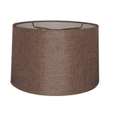Hardback Drum Lamp Shade Chocolate Burlap 14"W x 10"H from LampsUSA
