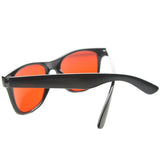Limited Edition Color Tinted Lens Horned Rim Sunglasses 8803 from zeroUV