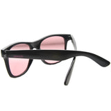 Limited Edition Color Tinted Lens Horned Rim Sunglasses 8803 from zeroUV