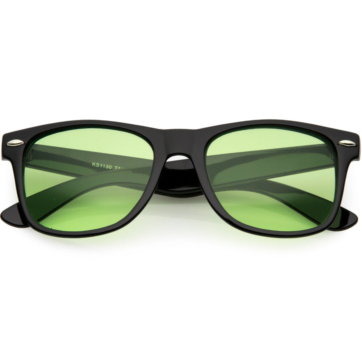 Limited Edition Color Tinted Lens Horned Rim Sunglasses 8803 from zeroUV