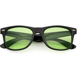 Limited Edition Color Tinted Lens Horned Rim Sunglasses 8803 from zeroUV