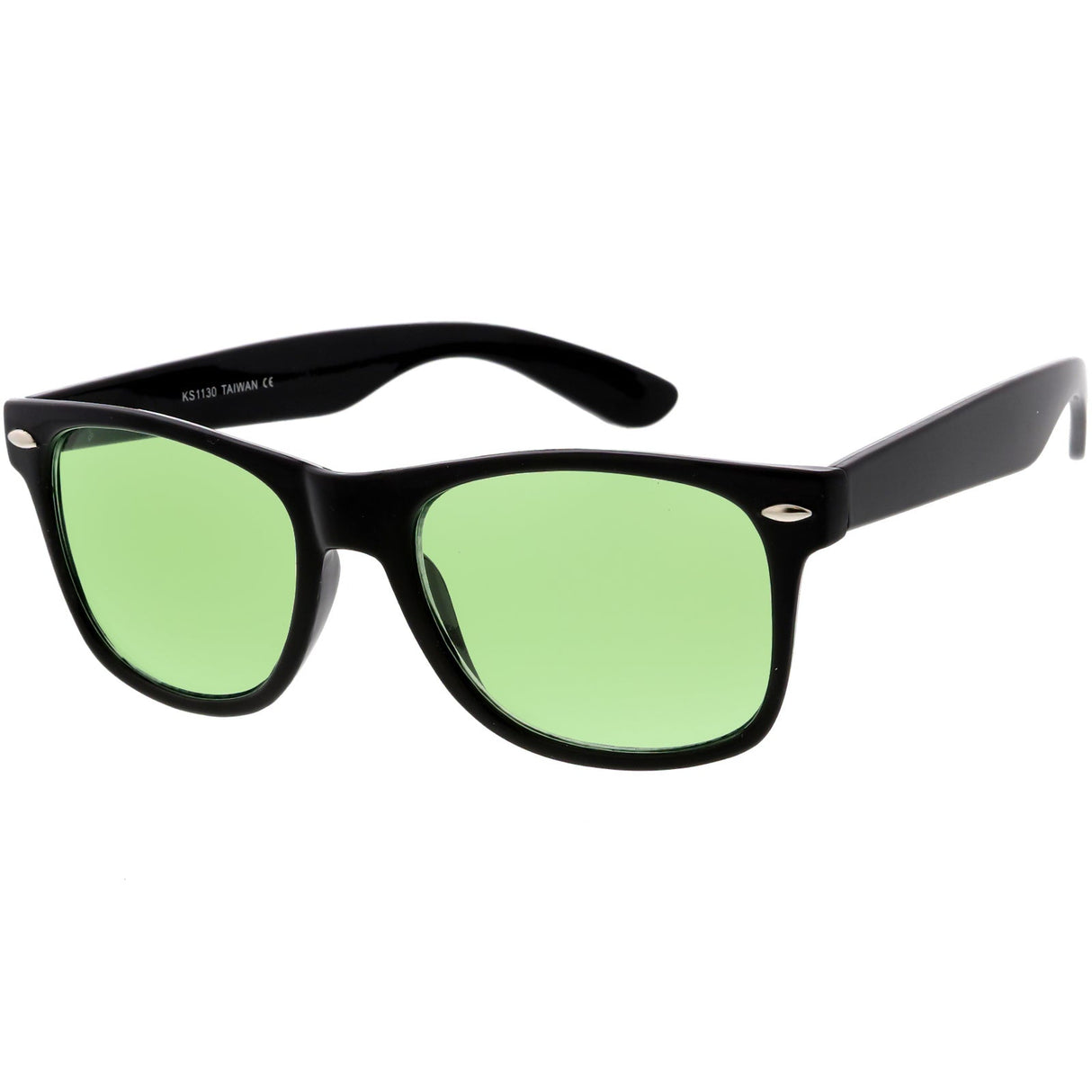Limited Edition Color Tinted Lens Horned Rim Sunglasses 8803 from zeroUV