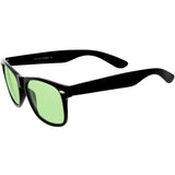 Limited Edition Color Tinted Lens Horned Rim Sunglasses 8803 from zeroUV