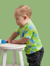 NEON SMILES DREAM POCKET TEE from DREAM BIG LITTLE CO