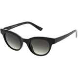 Women's Retro Horned Rim Cat Eye Narrow Flat Lens Sunglasses C514 from zeroUV