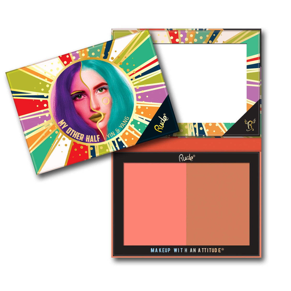 My Other Half Duo Shade Face Palette from Rude Cosmetics