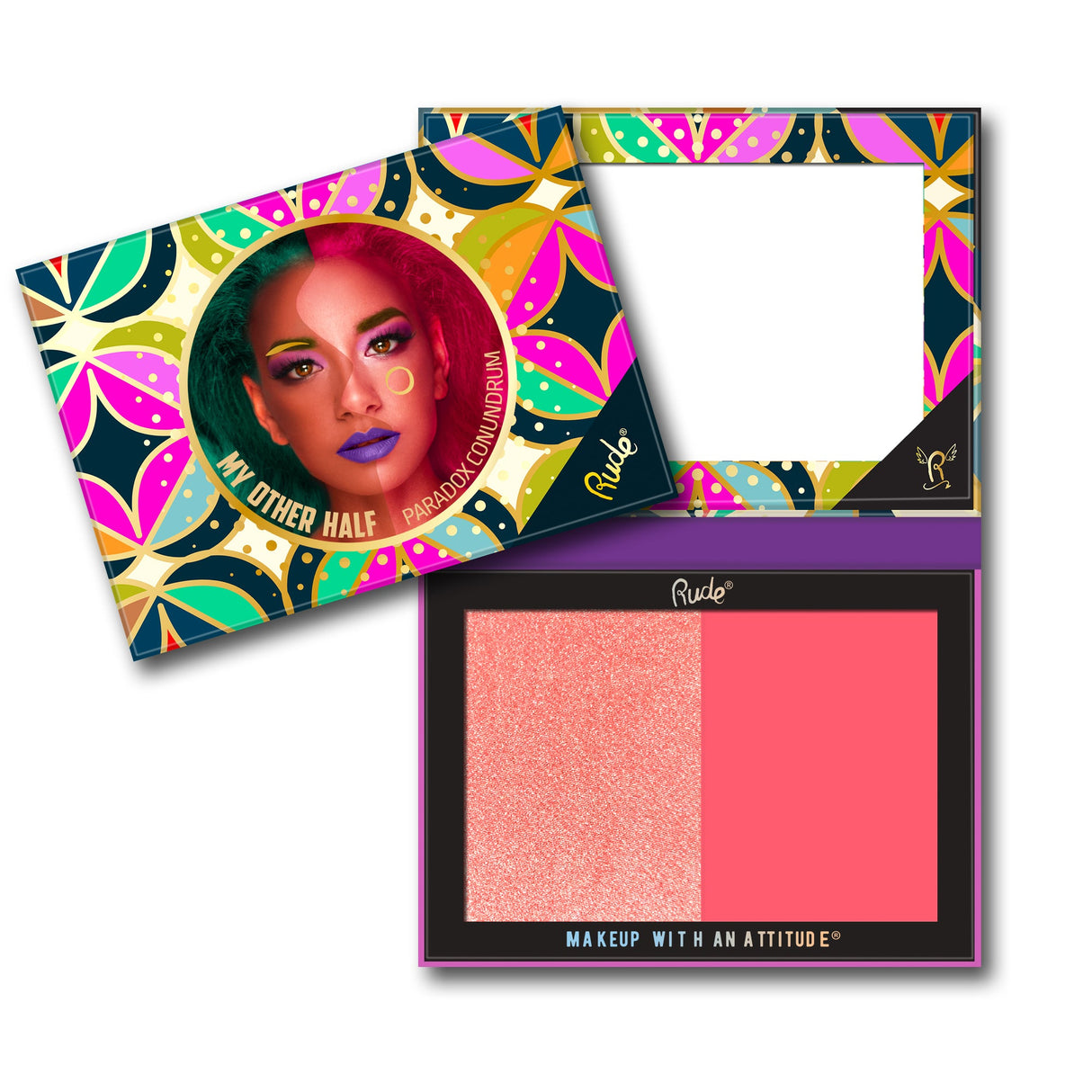 My Other Half Duo Shade Face Palette from Rude Cosmetics