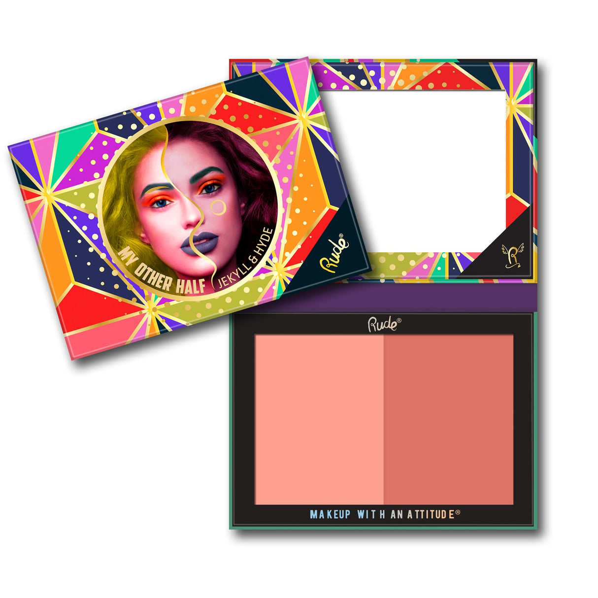 My Other Half Duo Shade Face Palette from Rude Cosmetics