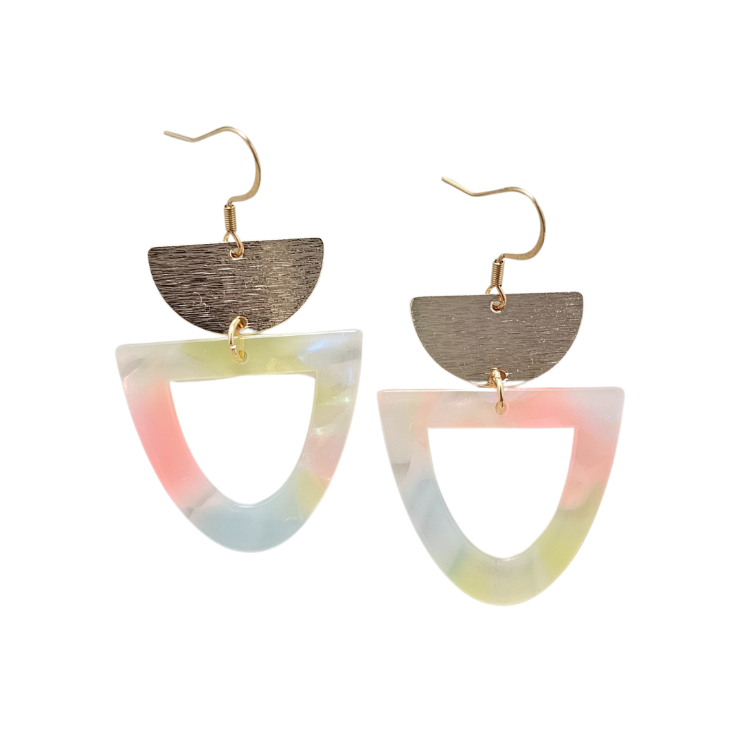 Irene Earrings - Iridescent Neon from Spiffy & Splendid