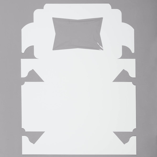 19" x 14" x 6 1/2" White Half Sheet Window Cake Box from Cake Craft Shoppe, LLC
