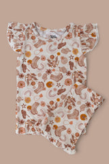 FLOWERS AND BOOTS DREAM RUFFLE SHORT SET from DREAM BIG LITTLE CO