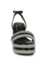 My Bliss Rhinestone Studded Wedge Sandals from My Pampered Life Seattle