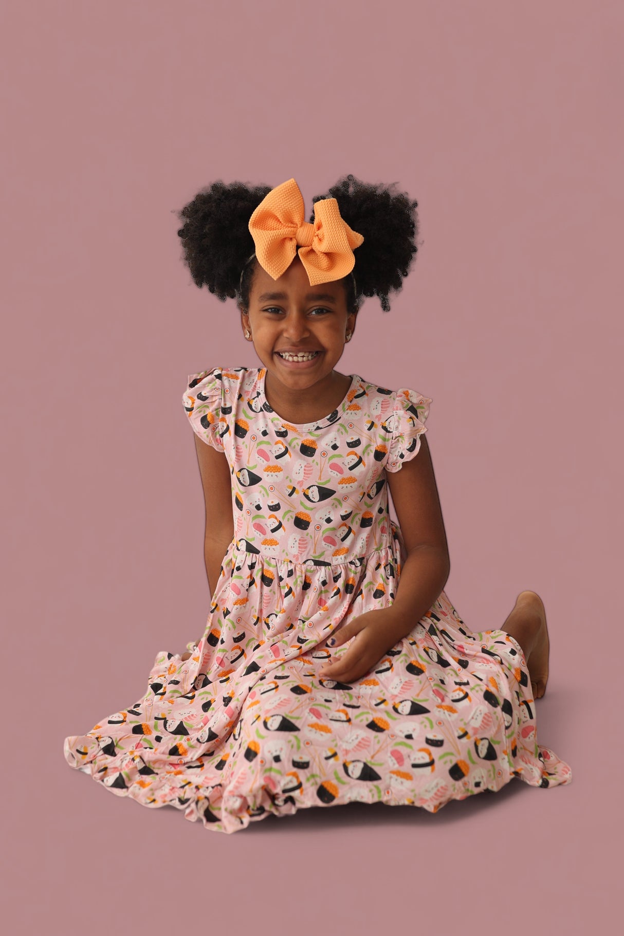 SWEET PEA SUSHI DREAM RUFFLE DRESS from DREAM BIG LITTLE CO