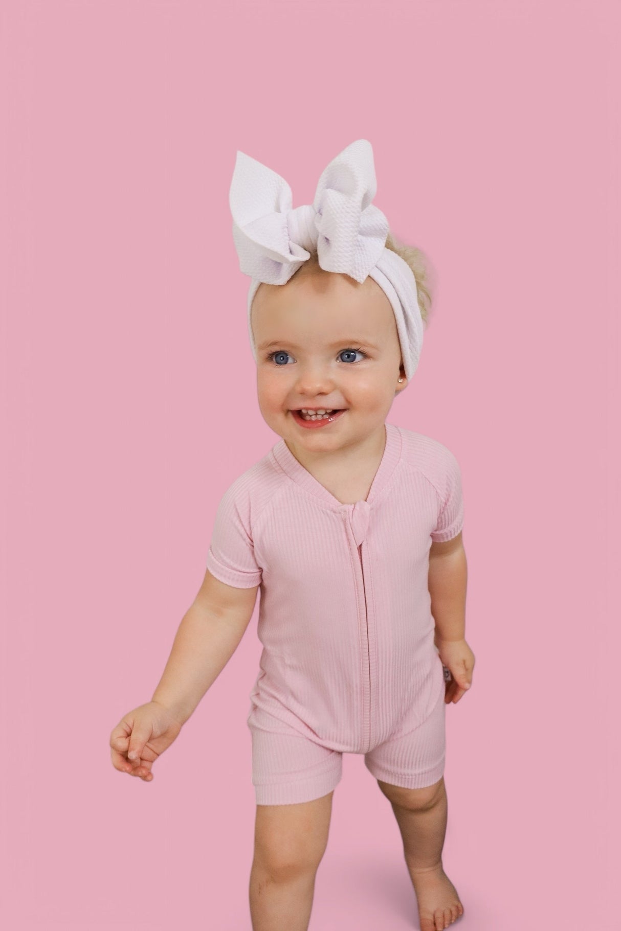 PINK ROSE RIB SHORTIE from DREAM BIG LITTLE CO