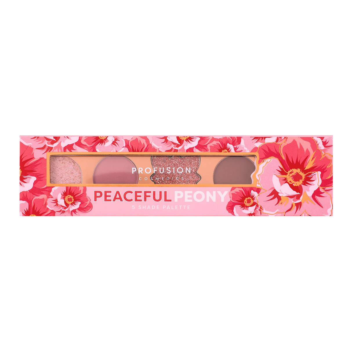 Blooming Hues 5 shade palette from Profusion Cosmetics