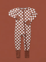 COPPER CHECKERS DREAM ROMPER from DREAM BIG LITTLE CO