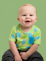 NEON SMILES DREAM POCKET TEE from DREAM BIG LITTLE CO