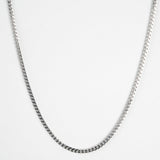 Classic Silver Cuban Chain - 3mm From Vintage Gentlemen