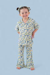 VINTAGE CITRUS TOILE DREAM GIRL'S FLARE SET from DREAM BIG LITTLE CO