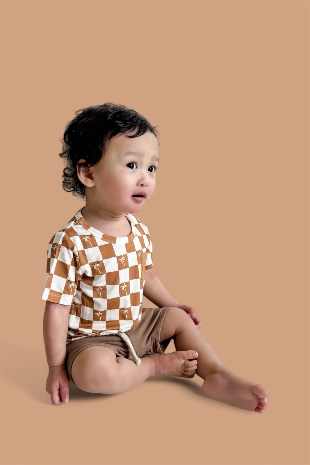 EXCLUSIVE SANDY BEACH CHECKERS DREAM POCKET TEE from DREAM BIG LITTLE CO