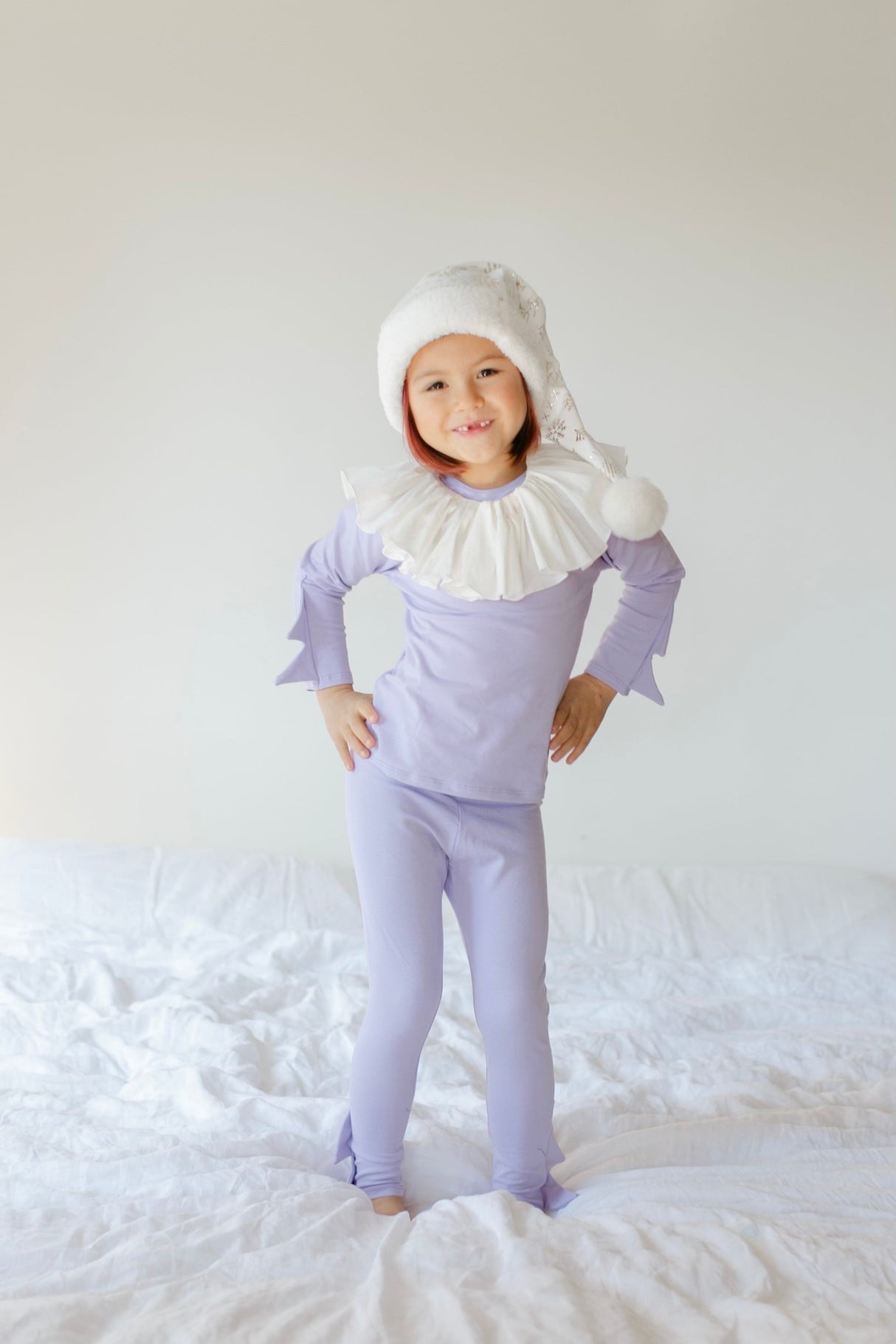 Pastel Purple Holiday Elf Pajama Costume from Band of the Wild