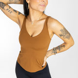 Bliss"Full" V-Neck Tank with Scoop Back | A-D Cup | SALE from DYM Athletics