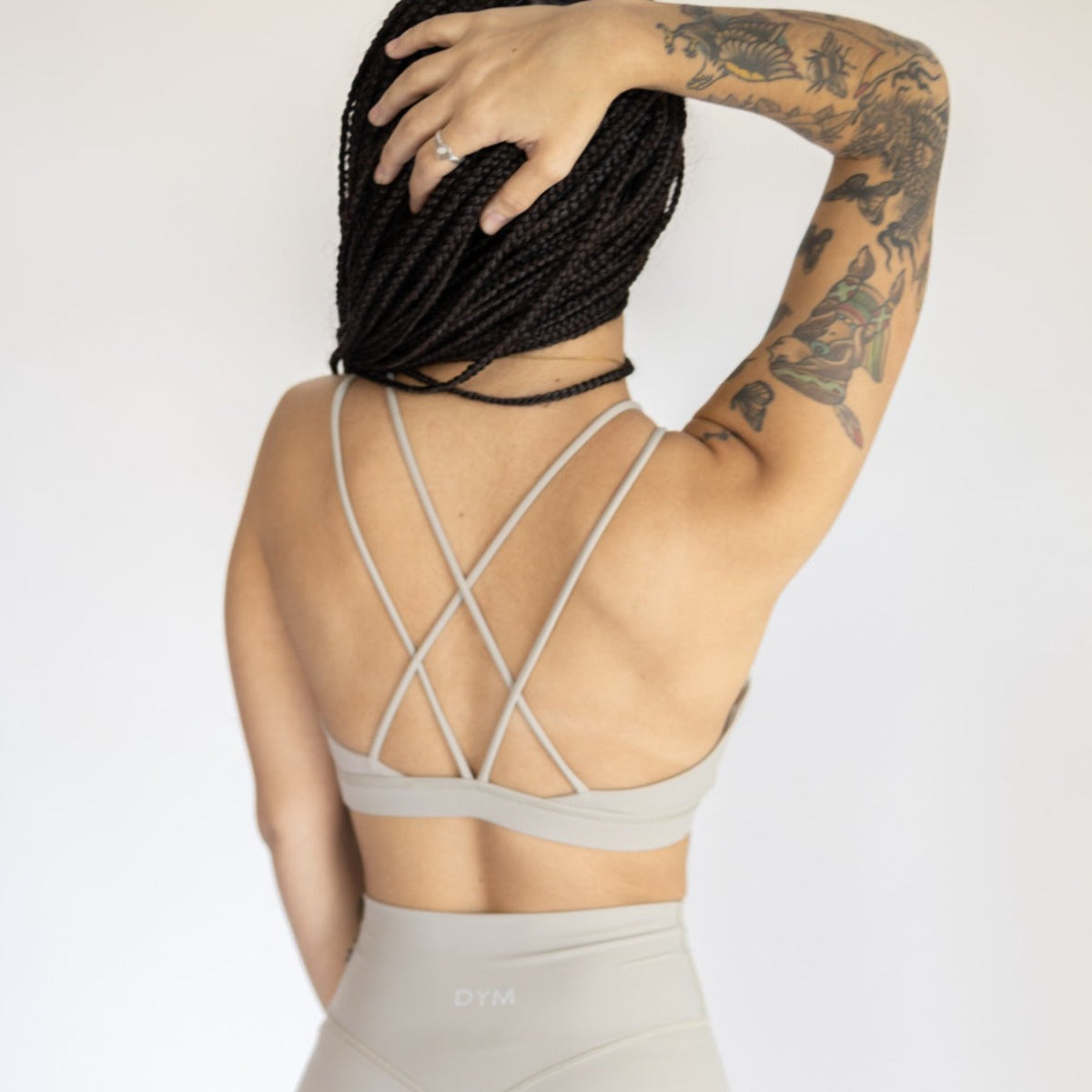AIRE Ultra-Soft Cross Back Sports Bra | A-D Cup | Medium Support From DYM Athletics