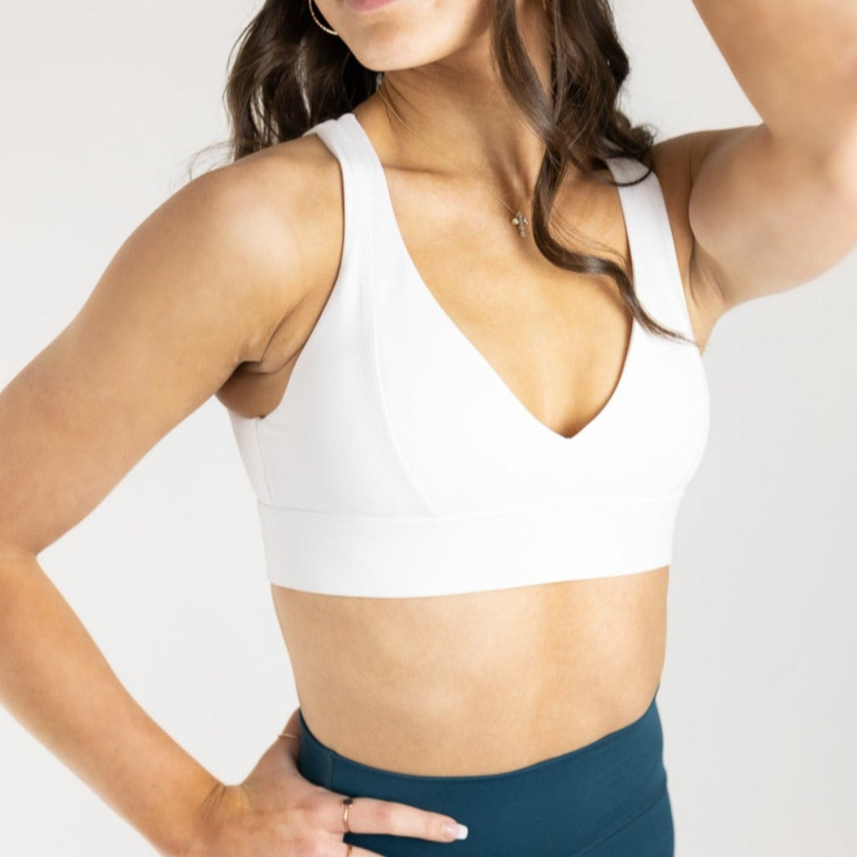 Heartbreaker Deep V Sports Bra with Keyhole Back | A-D Cup | High Support  From DYM Athletics