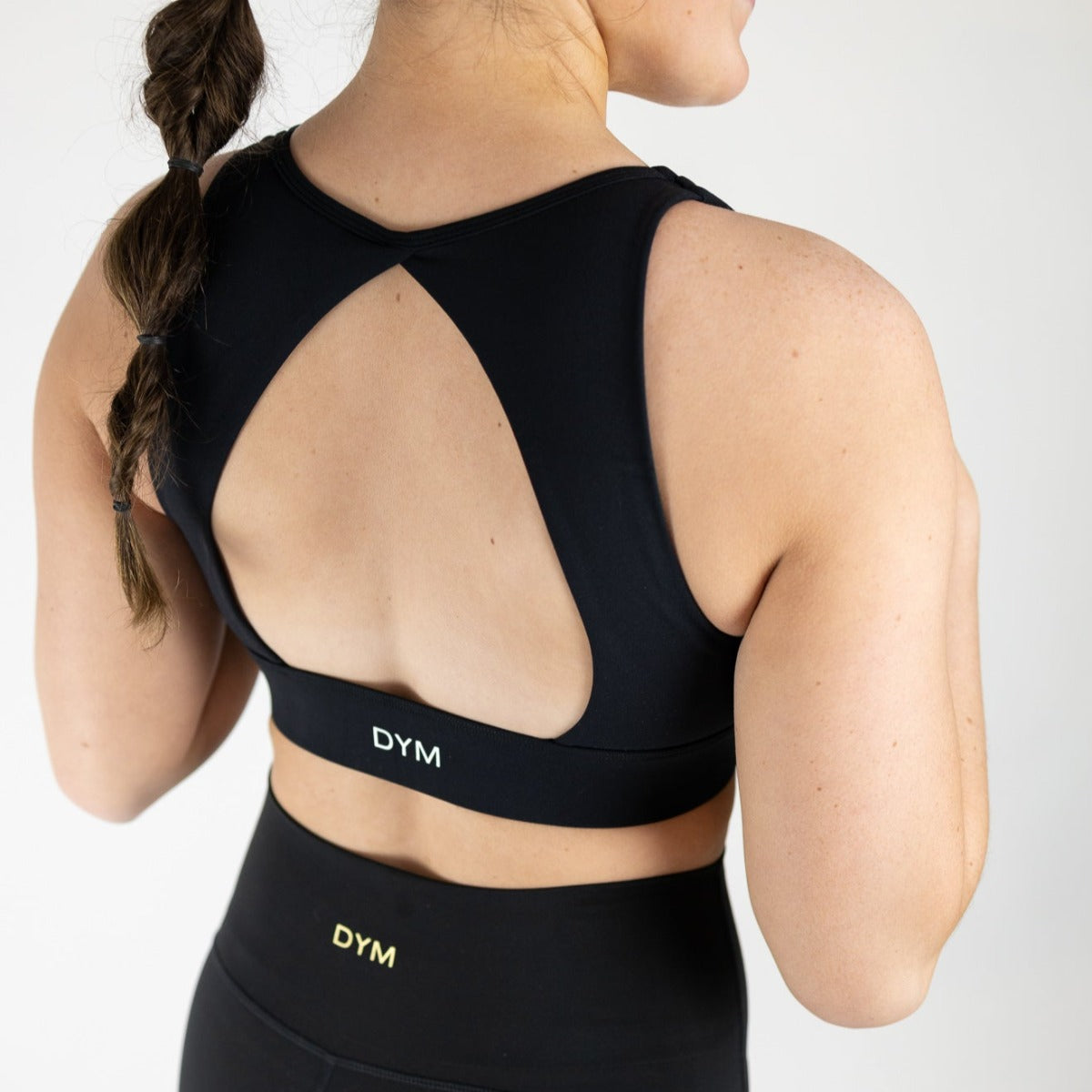 Heartbreaker Deep V Sports Bra with Keyhole Back | A-D Cup | High Support  From DYM Athletics