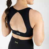 Heartbreaker Deep V Sports Bra with Keyhole Back | A-D Cup | High Support  From DYM Athletics