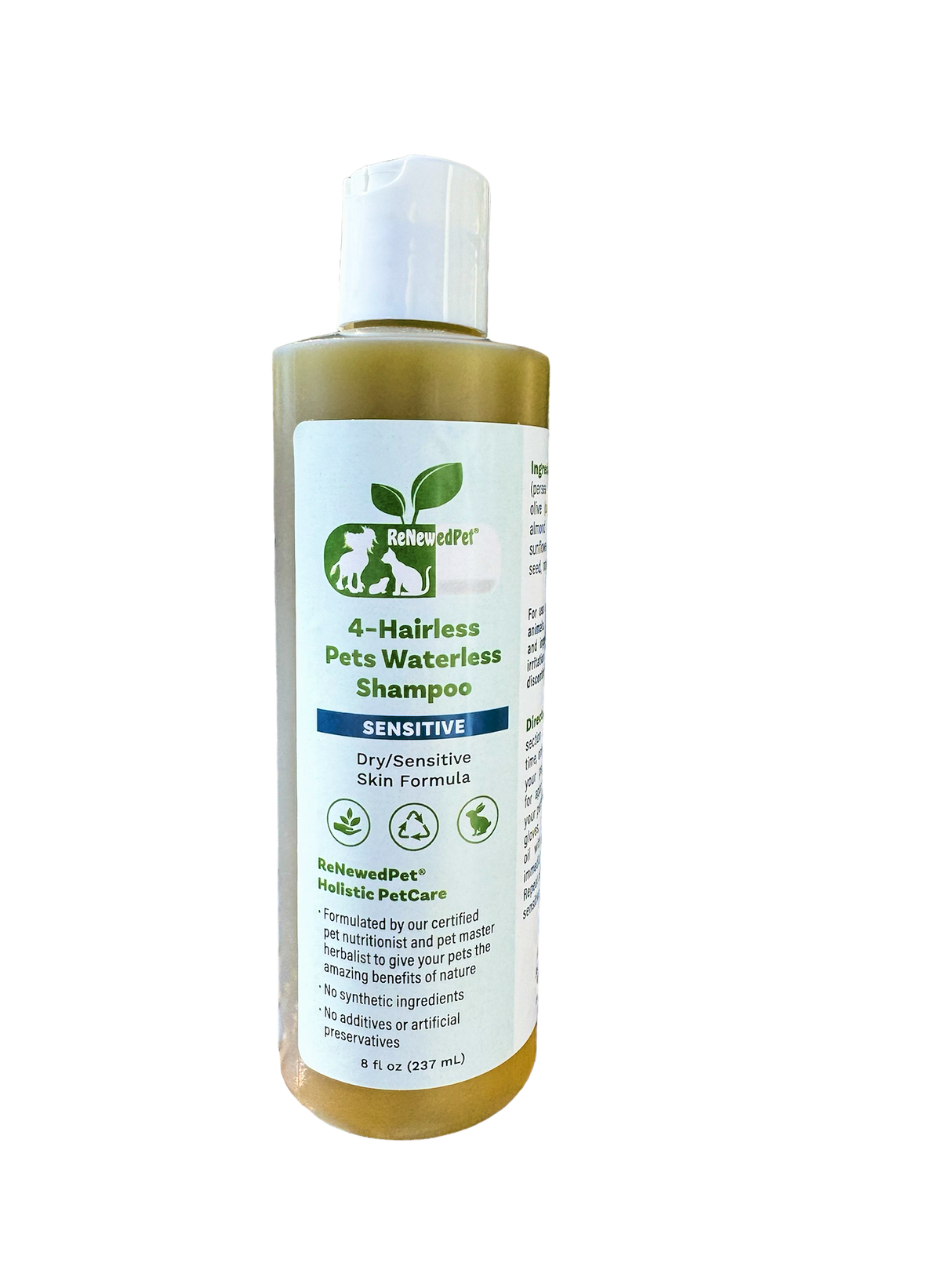 4-HAIRLESS PETS SENSITIVE WATERLESS SHAMPOO from ReNewedPet