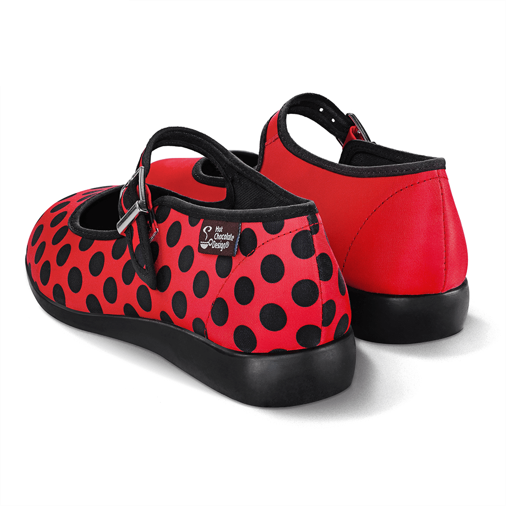 Chocolaticas® Ladybug Women's Mary Jane Flat from Hot Chocolate Design