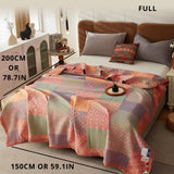 Reversible Colorful Cotton Square Quilt from Moderny