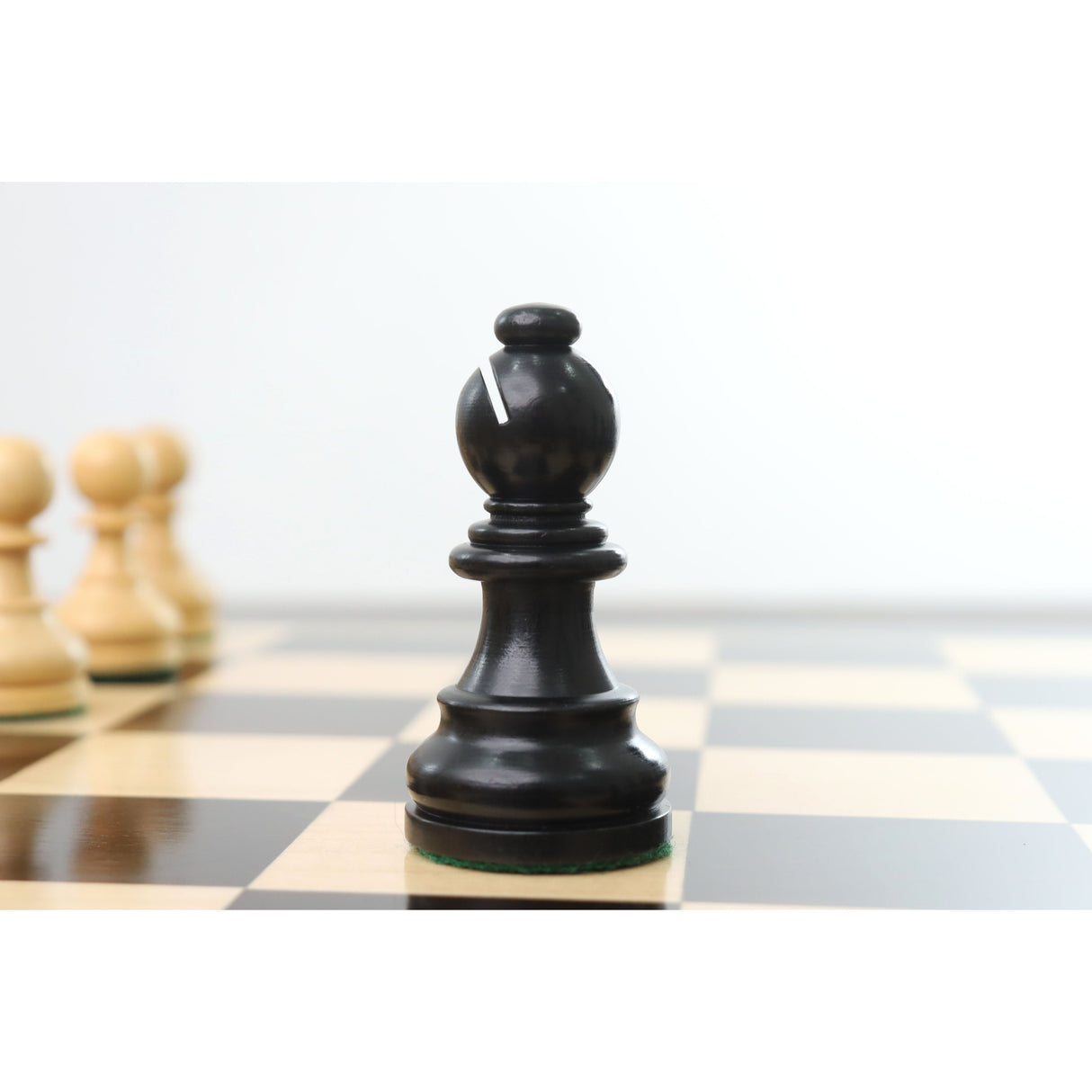 3.9" Tournament Chess Set Combo -Pieces in Ebonised boxwood with Board and Box from Royal Chess Mall