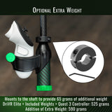 DriVR Elite -  Adjustable VR Weighted Golf Club Handle Accessory - Compatible with Quest 2, 3/3s, and Pro from DeadEyeVR